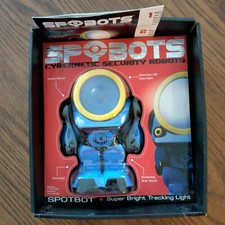 SPYBOTS Cybernetic Security Robots - SPOTBOT - Blue Spybot - Bright LED Light
