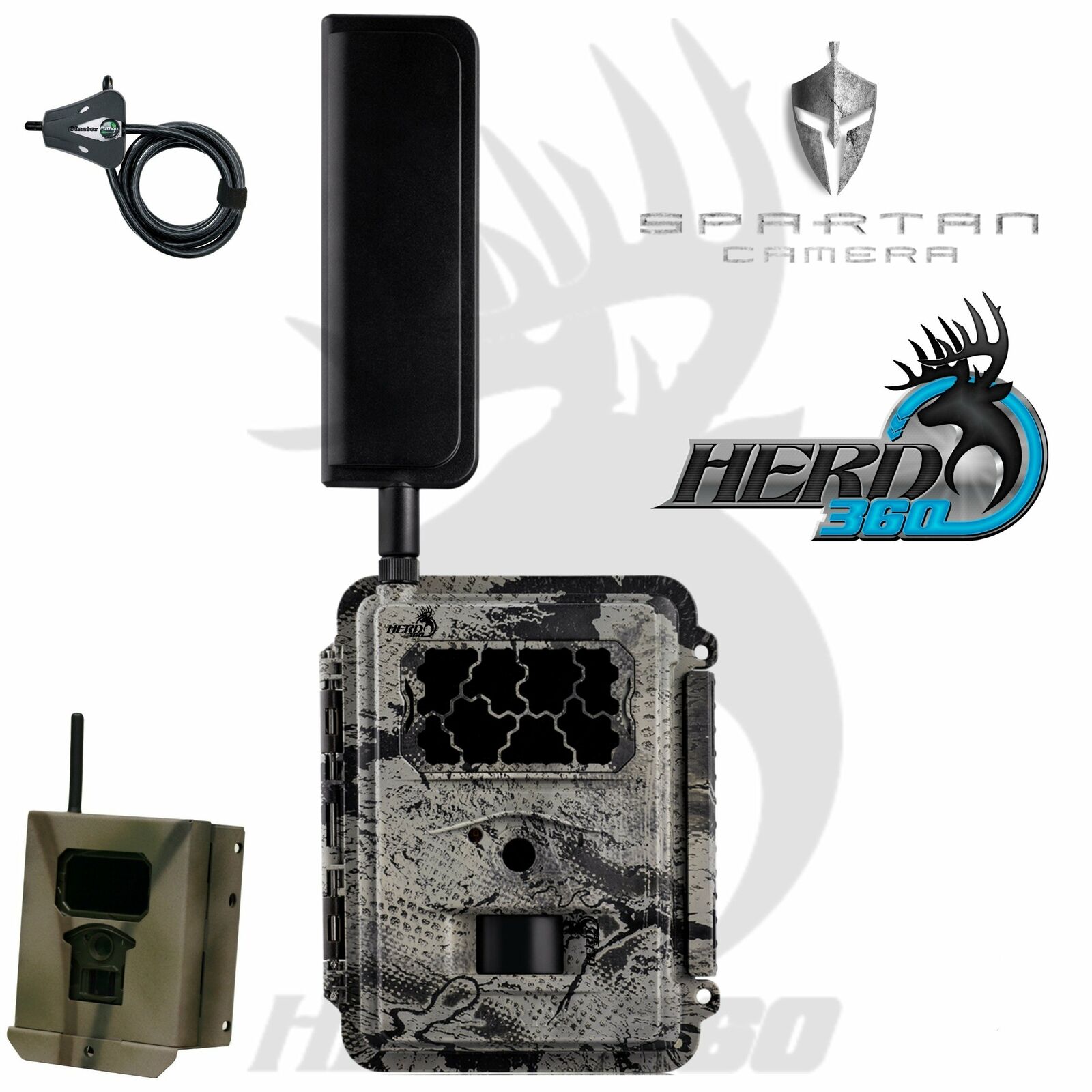 Spartan GoCam Verizon 4G LTE Z4GB2 W/Security Box and Master lock Cable and Padl