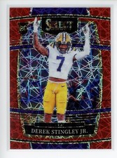 2022 Panini Select Draft Picks Red Lazer Prizm #20 Derek Stingley Jr. RC Texans