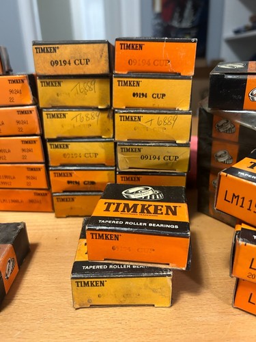 New (Lot of 50) Timken Bearing LM11910, 09194, JM205149, JM205110, LM11900LA - Picture 4 of 8