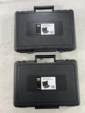 Lot of 2 True Position Tools Universal Hard Pluck & Pull Foam Carrying Case New