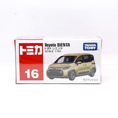 TOMICA 16 Toyota Sienta 1/60 TOMY Diecast Car 2024 Mar New Model B
