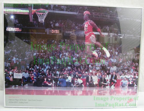 Cartel De Baloncesto Nike nitf! Michael Jordan 1988 NBA Jugador más Valioso  ☆ Enmarcado Con Vidrio | eBay