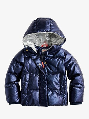 j crew metallic puffer jacket