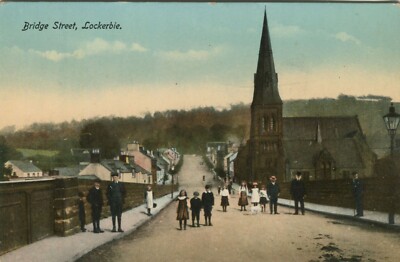 BRIDGE STREET, LOCKERBIE - Dumfriesshire Postkarte Bell & Co