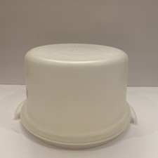 Tupperware Cake Taker 10" White Vintage