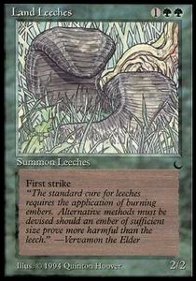 MRM ENGLISH Land Leeches MTG magic THE DARK - Photo 1/1