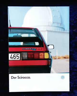VW Scirocco Prospekt, 7.1986, GTX, GTL, GT, GTX 16 V, GT 16V