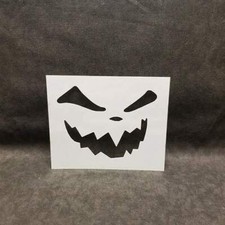 STENCIL Pumpkin Face Halloween Airbrush Mylar Reusable Durable L121 Made USA