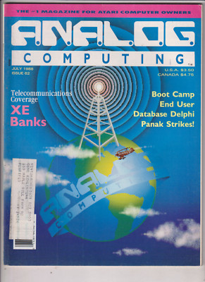 Analog Computing Atari Mag XE Banks & End User July 1988 010920nonr
