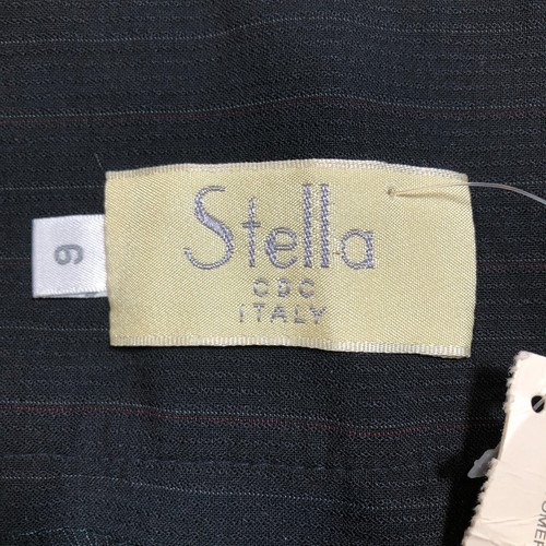 Stella Italy Wool Blend Womens Pants Sz 6 Striped Side Zip Straight Leg NWT - Picture 12 of 18