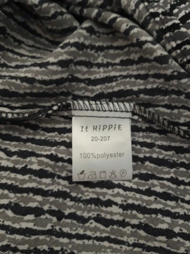 Hippie fluid shirt black/gray/white size M/38 (value 45€) New - Picture 11 of 11
