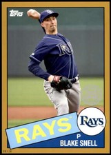 Blake Snell 2020 Topps 1985 35th Anniversary 5x7 Gold #85-94 8/10 Rays