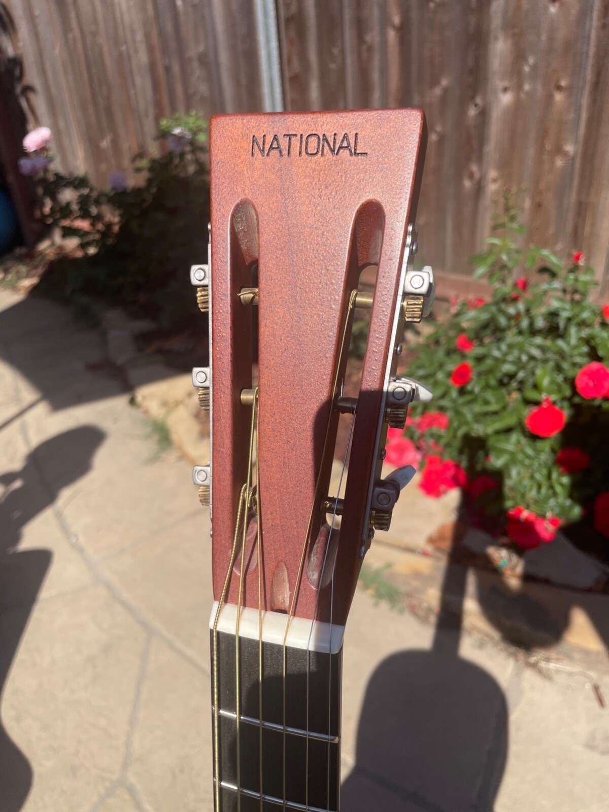 National Resophonic Gold Dueco Duolian replica Resonator Guitar MINT