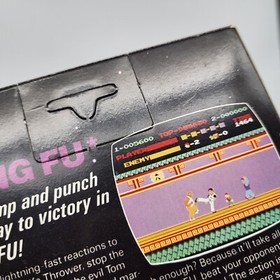 Kung Fu Nintendo NES Black Box 5 Schrauben Hangtab Early Print - Near Mint - USA