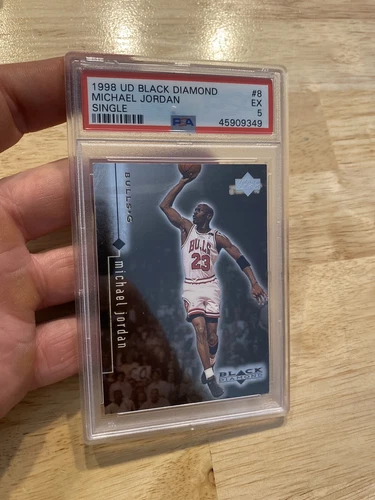 Michael Jordan PSA 5 Upper Deck Black Diamond Chicago Bulls Basketball Card 1998
