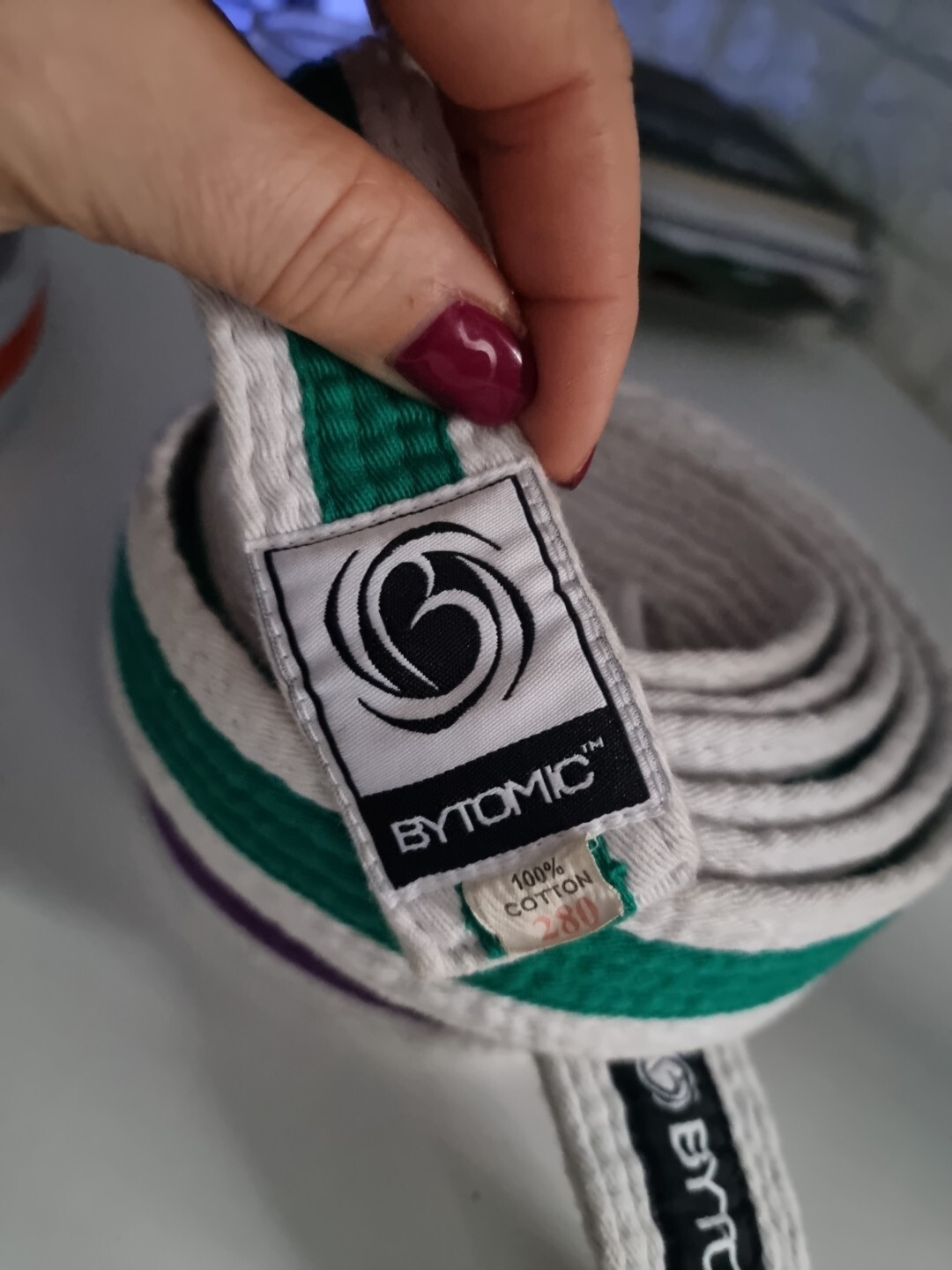 Blitz & 3 Bytomic Karate Martial Arts Belts 230cm Orange, Green, Yellow