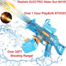 Electric Water Gun Realistic M416 with High Powered Squirt Gun for Adults Kids