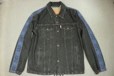 Levi Strauss & Co Jean Denim Jacket Big E Men's Size Small Black Button Up