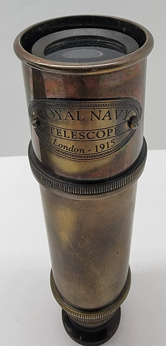 Vintage Telescope To Her Majesty Royal Navy A. Maspoli London 1915