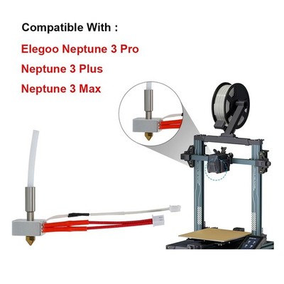 Hotend Kit for Elegoo Neptune 3 Pro/Plus/Max 3D Printer Extruder Hot End Kit