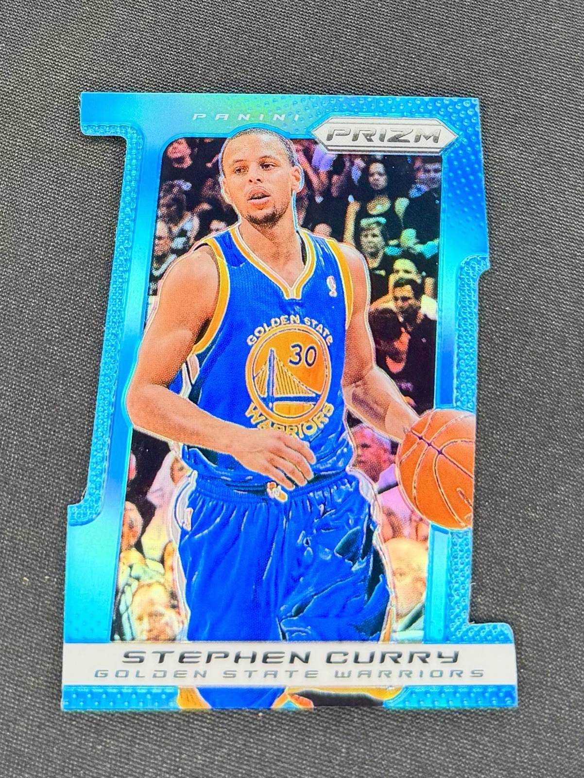 2013 Stephen Curry Panini Prizm Light Blue Die Cut /199 #176 2nd Year Prizm SP