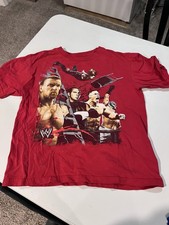 VINTAGE 2008 WWE Hardy Boys Triple H John Cena Mysterio T Shirt YOUTH Medium