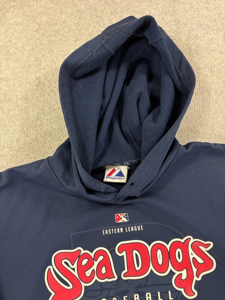 Portland Sea Dogs Majestic Minor League 棒球连帽衫运动衫(男式大号) — 第 3/4 张图片