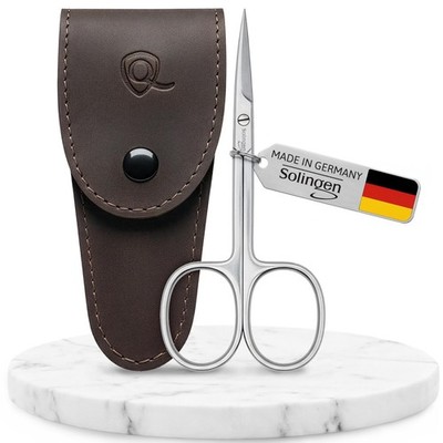 Solingen Curved Cuticle Scissors   Precision German Steel for Brown