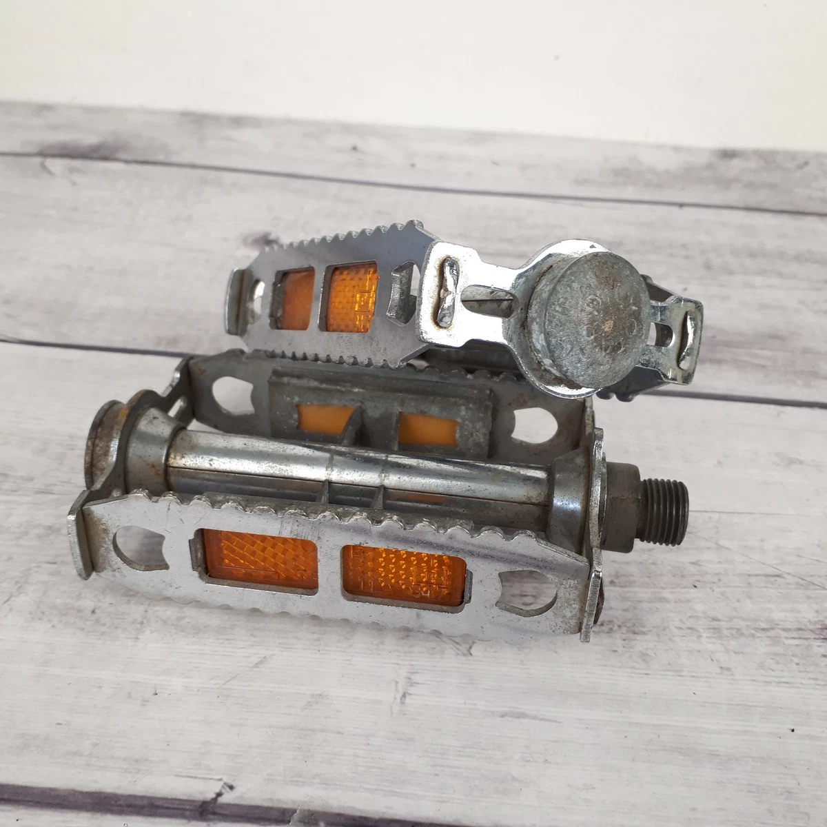 Lot De 2 Pédales De Vélo Anciennes LYOTARD - Vintage Cycle Français