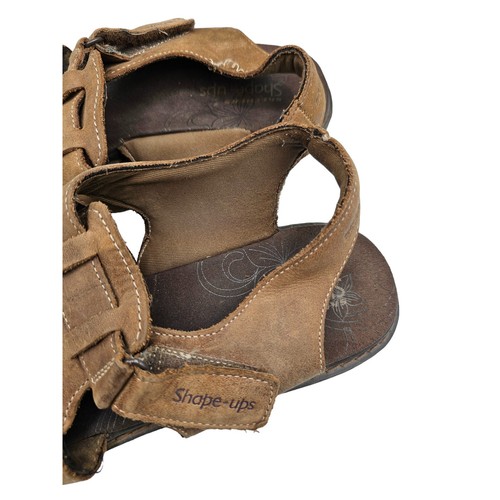 Sandalo donna Skecher’s Shape Up 9,5 pelle marrone pescatore passeggio tonificante - Foto 3 di 7