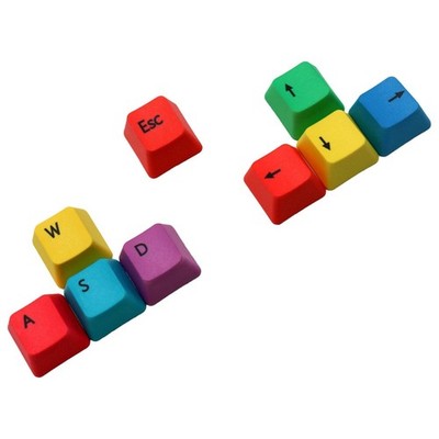 Verbesserte PBT Pudding Tastenkappen Keycap Set ESC, Pfeil Schlüssel, W , A
