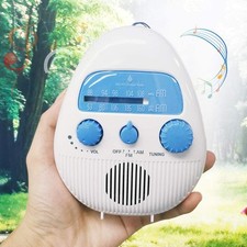 Image of Mini Shower Radio Waterproof Bath Radio Battery Powered FM/AM Radio