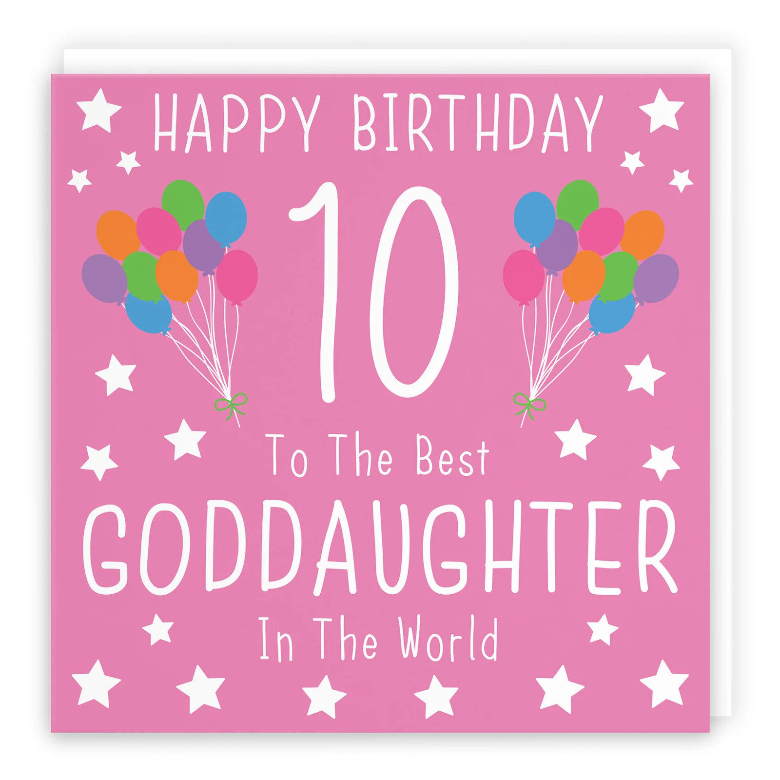 10th Goddaughter Birthday Card Iconic