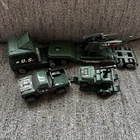 Vintage 1985 Tonka Military US Army Combat Unit 212 Military Vehicle Toy Bundle
