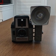 Bell  Howell Electric Eye 127 Black Box Camera with Flash Attachment