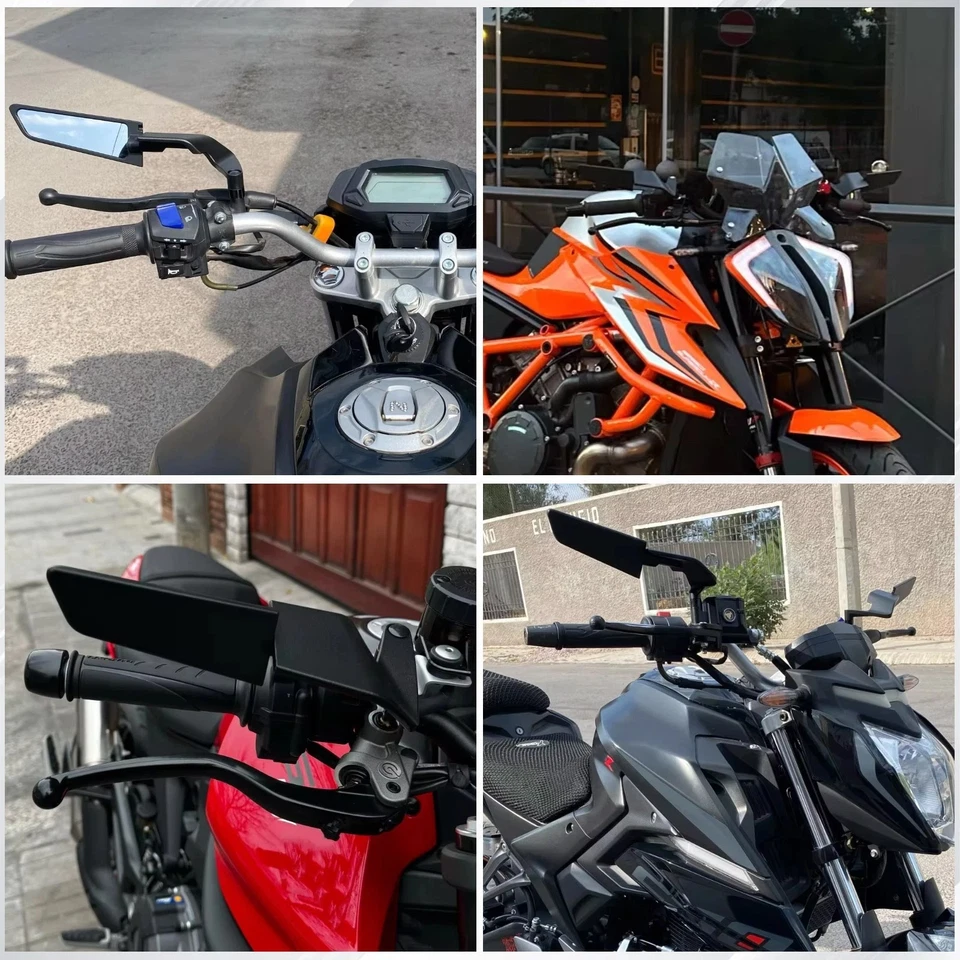 Pair Adjustable Wind Wing Rear-View Mirrors For Yamaha MT-03 MT-07 MT-09 MT-10 - Изображение 4 из 4