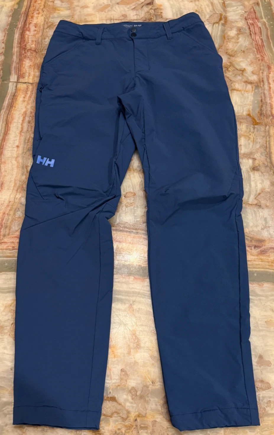 Helly Hansen Mens Hiking Chino Pants Blue Regular Fit Outdoor Pockets Medium
