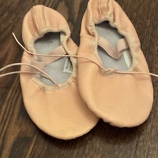 Leather Upper Ballet Shoes Beige 3ML/220mm Soft Comfortable Dance Footwear kids