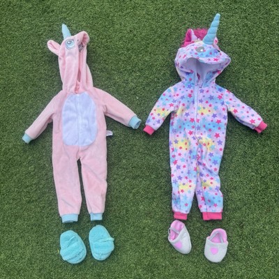 Designa Friend Einhorn Einteiler Anzug Paket mit Hausschuhen Schlafanzug Pyjama