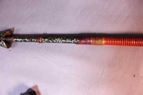 Rare Japanese Yari Signed Iwami no Kami Masanao Spear Raden Lacquer Koshirae JP - Picture 2 of 10