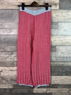 Atelier Delphine Strickhose Hose Gr. Small rot blau Boho Free People
