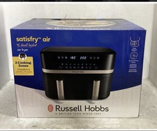 Russell Hobbs Dual Air Fryer 9L Rapid Airfryer, Dual Basket/Zone, RRP �199