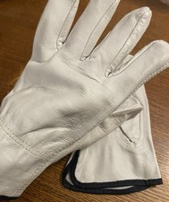 One Pair Gray Premium Soft Cowhide Leather Driver/Work Gloves. Size XL, New