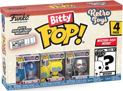 Retro Toys - Optimus Prime Bumblebee Megatron Bitty Pop! Funko