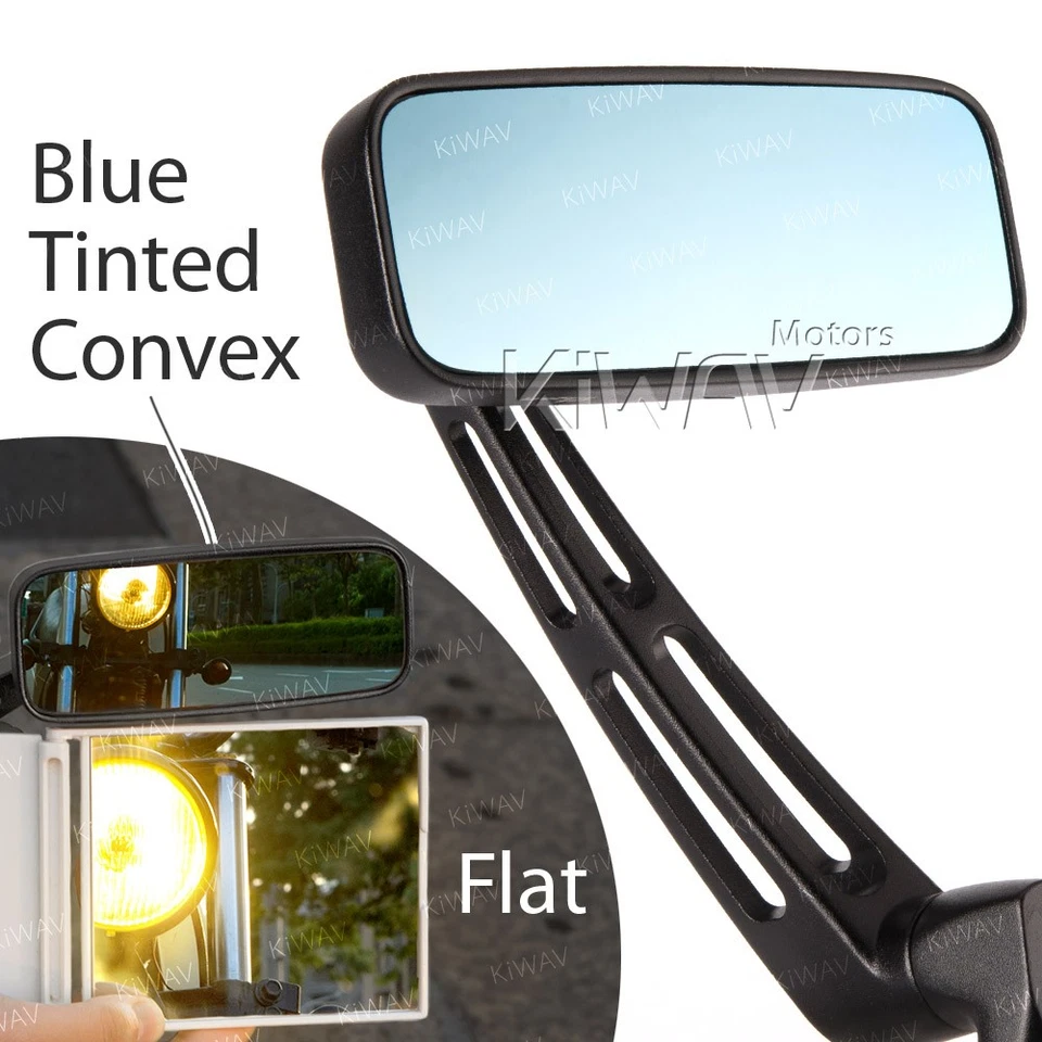 Espejos retrovisores negros aluminio 10mm 5/16" se adapta a Moto Guzzi Aprilia Harley Ducati US STOCK Foto 2 de 4