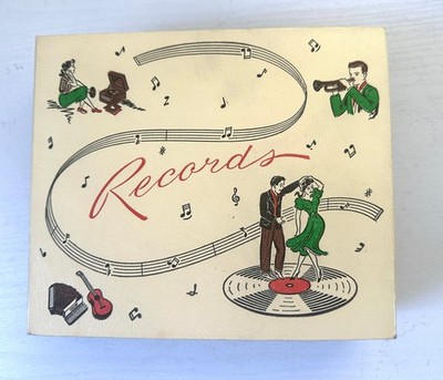 Vintage 45, 7'' Vinyl record collection 1950's Book 23 records SINATRA Patti Page