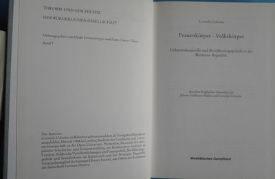 160562 - Frauenkörper - Volkskörper- Geburtenkontrolle und Bevölkerungspolitik 