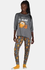 NEW The Garfield Movie Women s Sleepwear Cozy Pajama Set Size Small 4-6 3PC