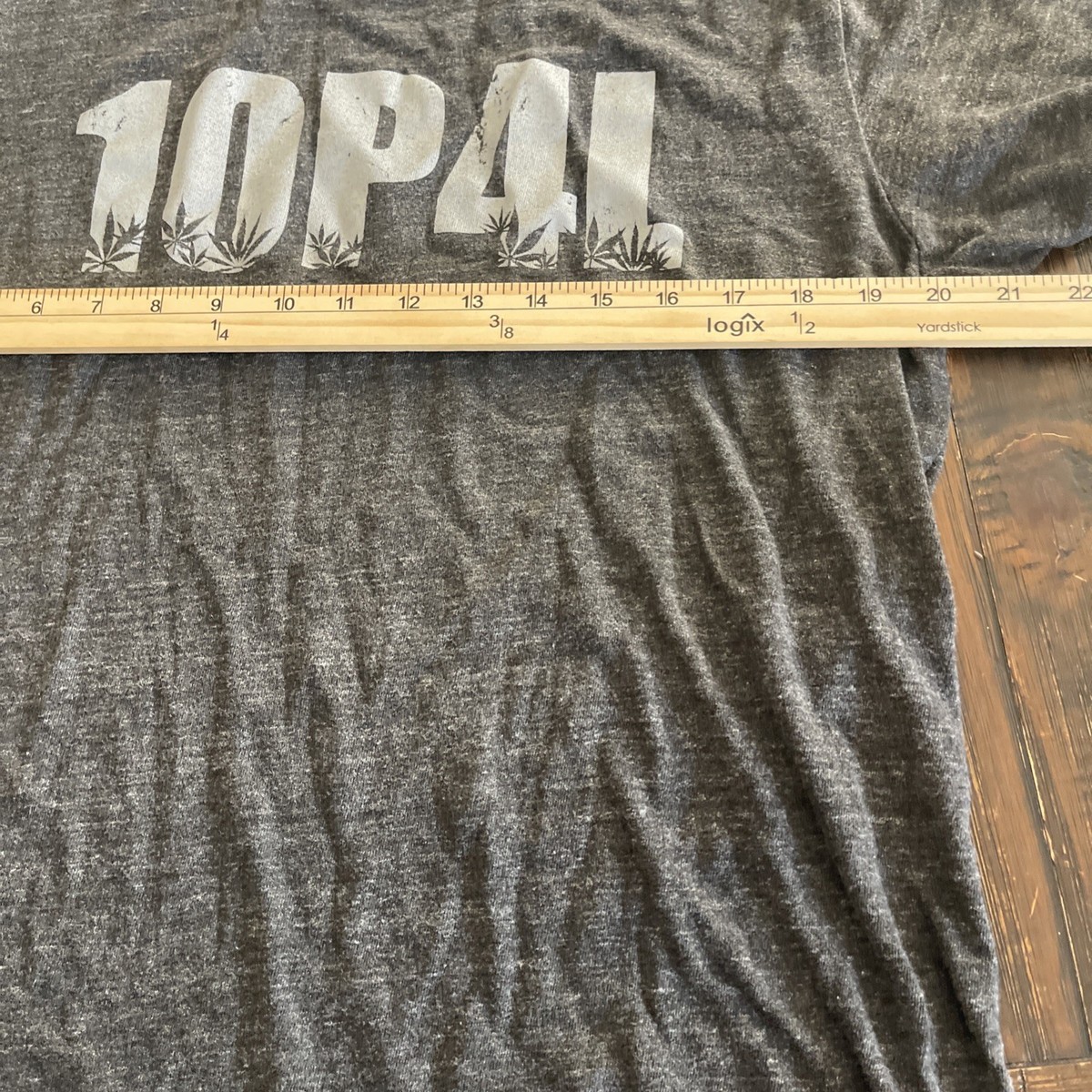 10th Planet Jiu Jitsu 10P4L Men Tshirt Size M Grey